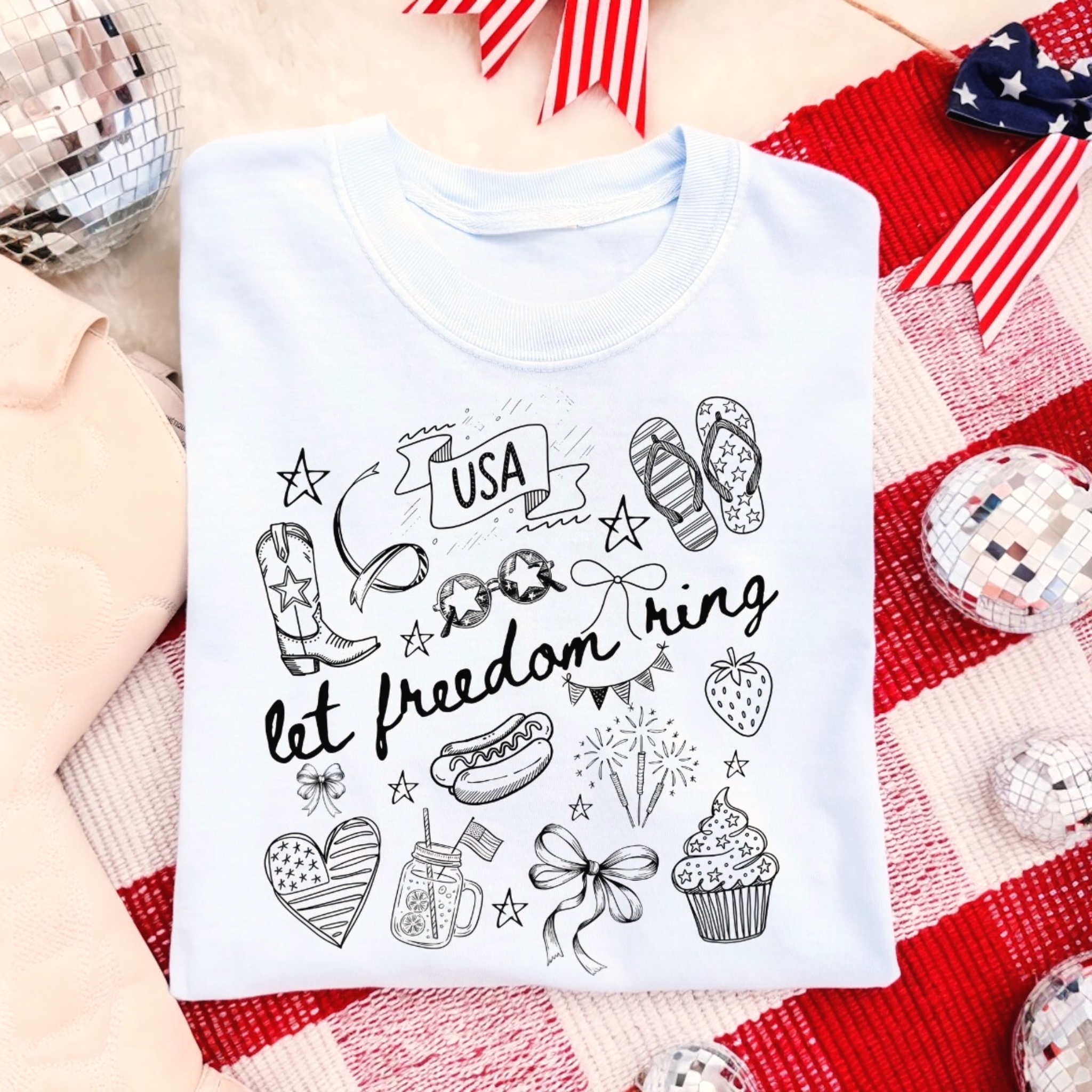 Let Freedom Ring Scene Tee