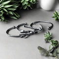 Open Bangle Slim Design Trio