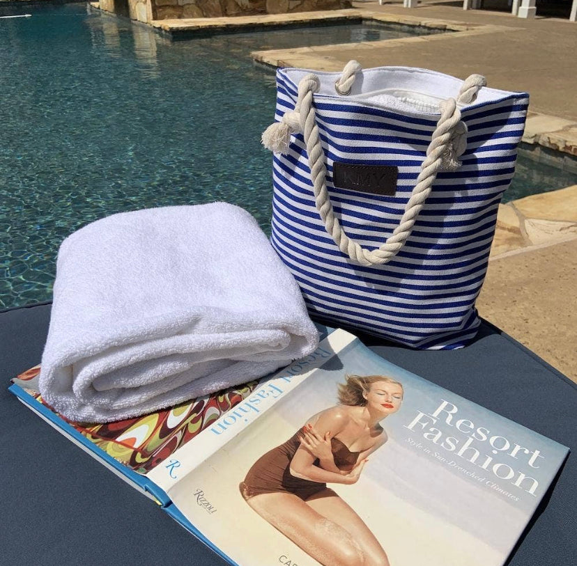 Striped Canvas Boat Totes