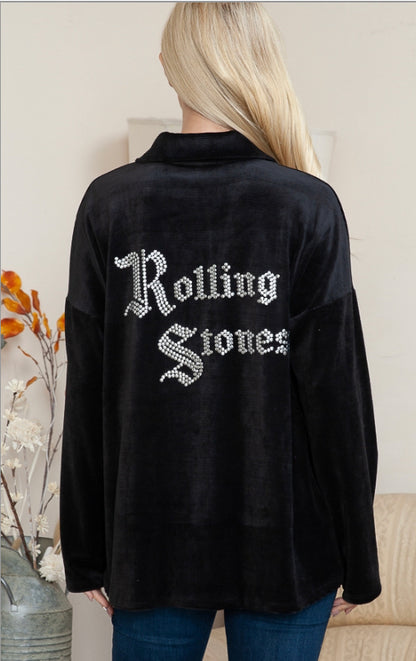 Rolling Stones bling shacket