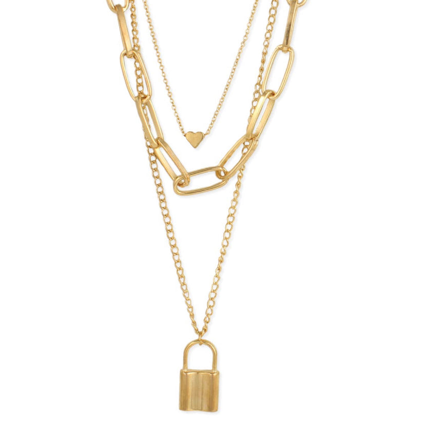 Locked in Love Statement Necklace