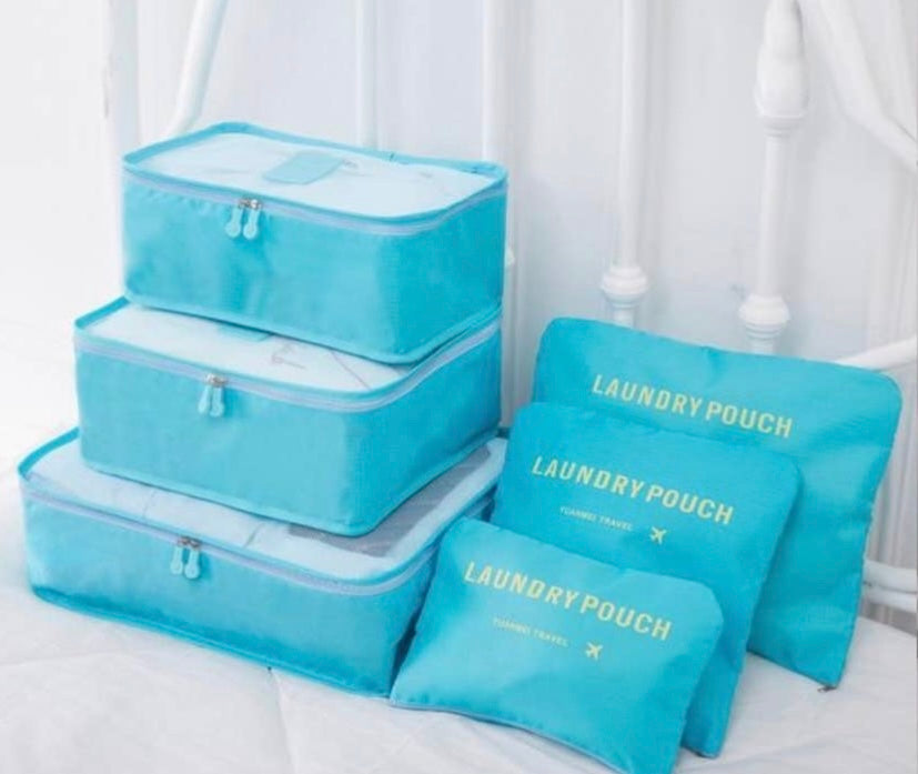 6 piece Travel Organizer Bag Set