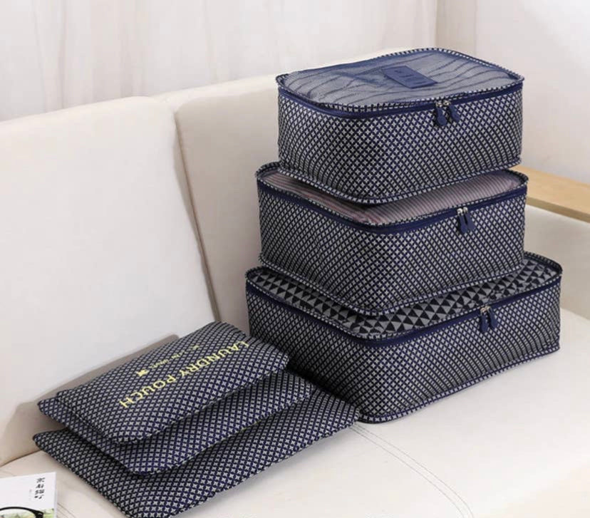 6 piece Travel Organizer Bag Set