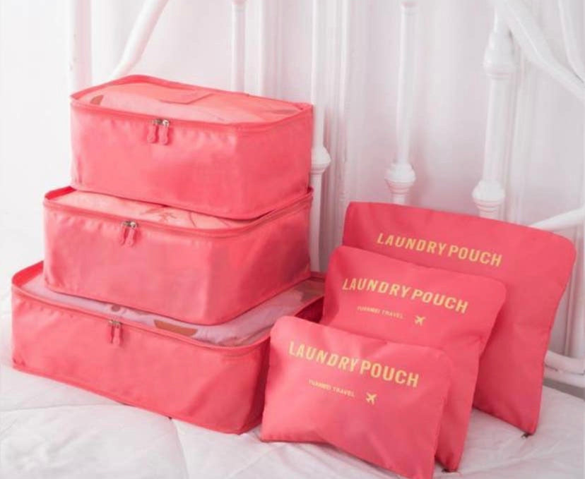 6 piece Travel Organizer Bag Set