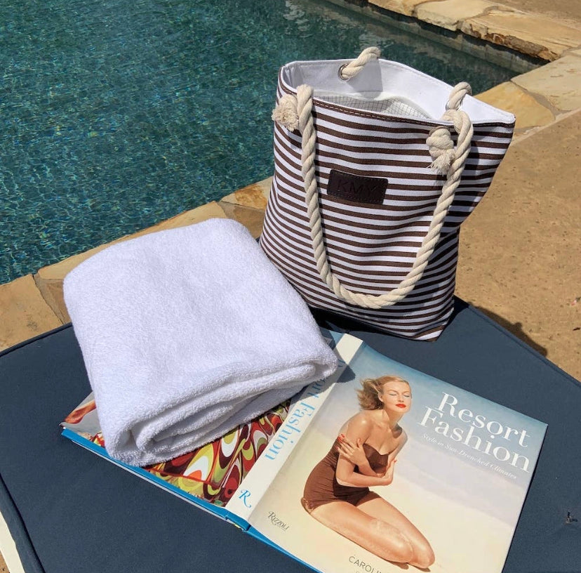 Striped Canvas Boat Totes