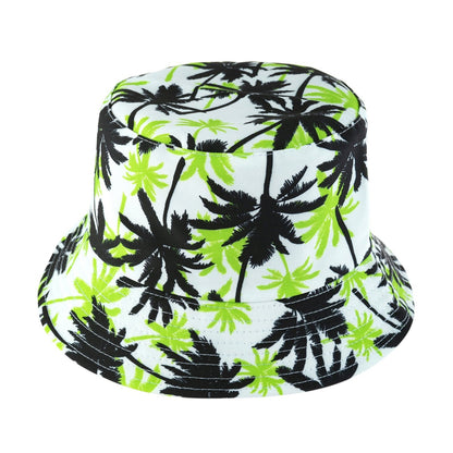 Neon Palms Reversible Bucket Hat