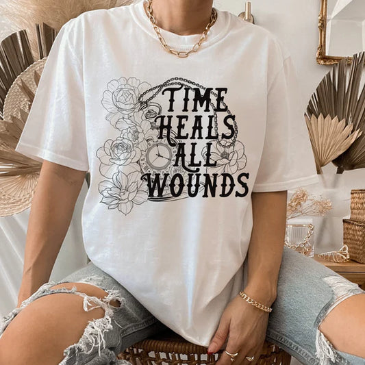 Time Heals Art Deco Tee