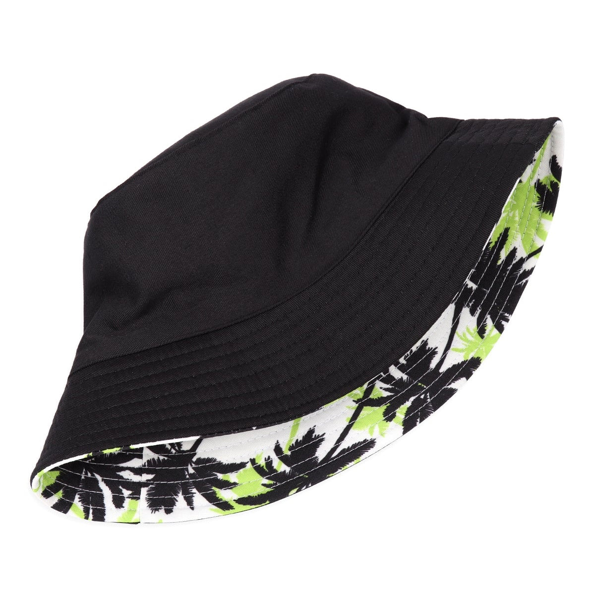 Neon Palms Reversible Bucket Hat