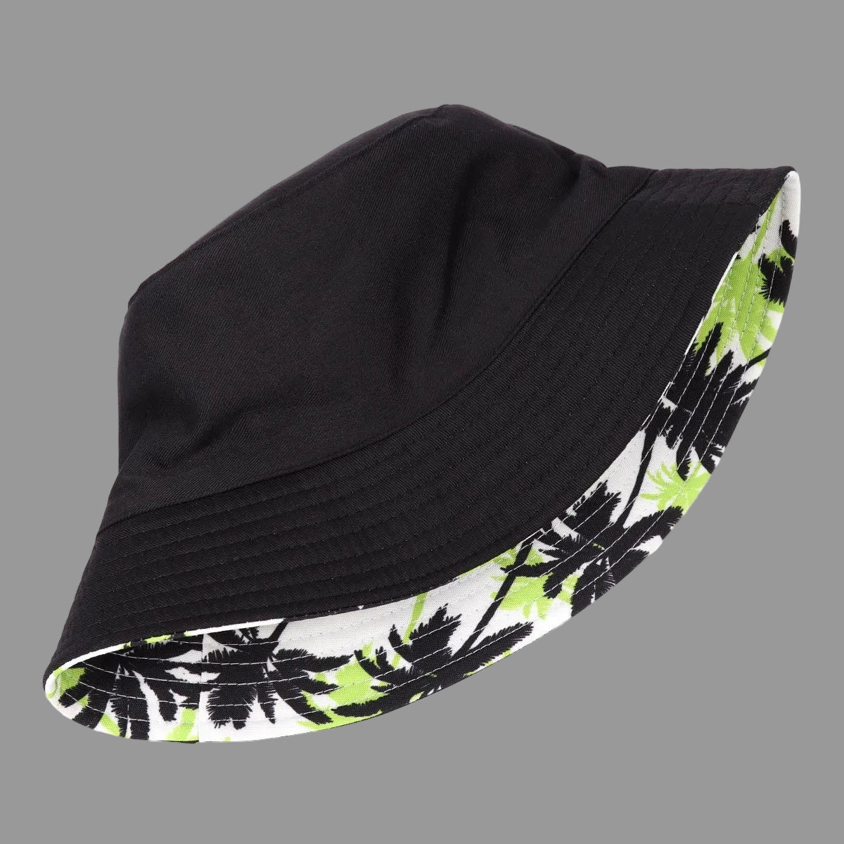 Neon Palms Reversible Bucket Hat